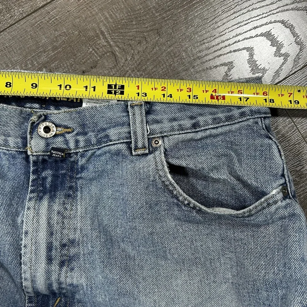 Vintage Nautica Jeans Co Jeans 36x36 Light Wash Straight‎ Leg Y2K Denim - Picture 5 of 7